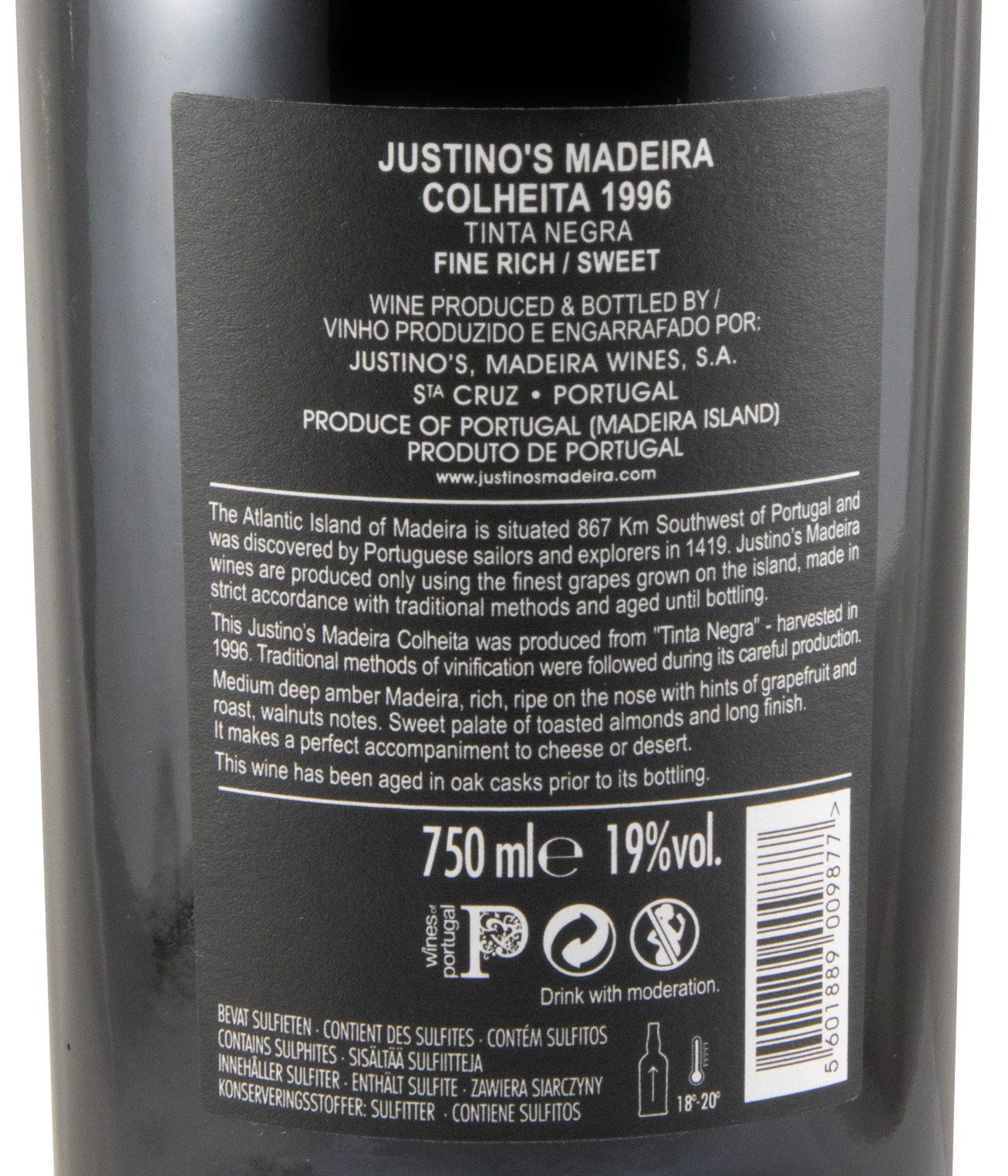 1996 Madeira Justino's Tinta Negra