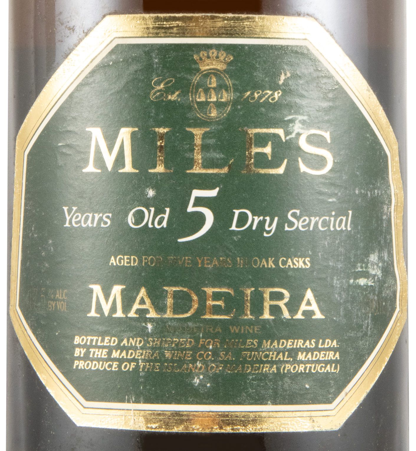 Madeira Miles Sercial 5 years