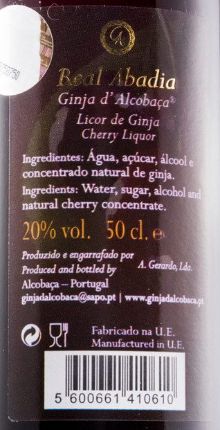 Licor de Ginja Real Abadia 50cl