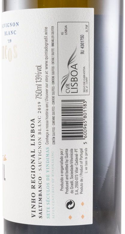 2019 Quinta do Gradil Saltimbanco Sauvignon Blanc branco
