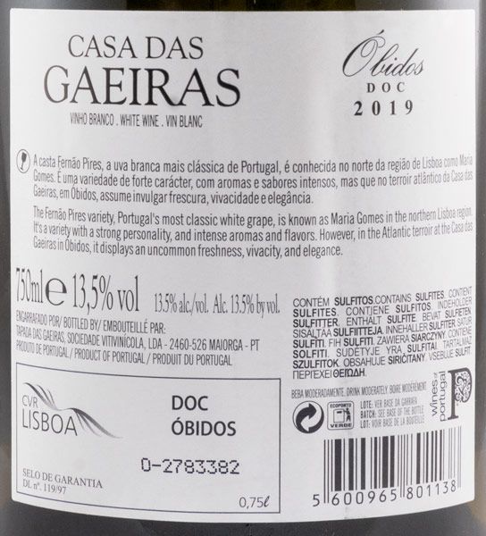 2019 Casa das Gaeiras Maria Gomes white