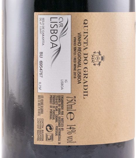 Set Quinta do Gradil Edição Comemorativa 75 Anos TAP red 5x75cl