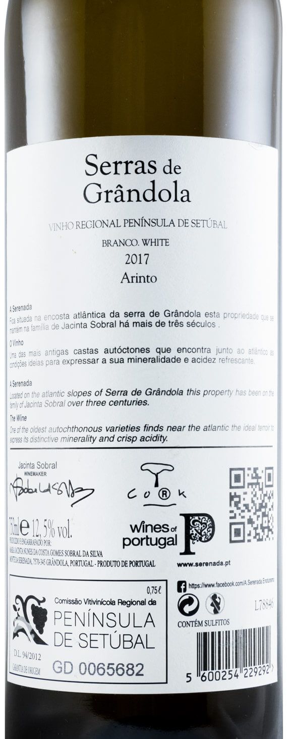 2017 Serras de Grândola Arinto branco