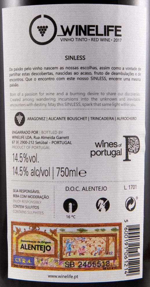2017 Sinless tinto