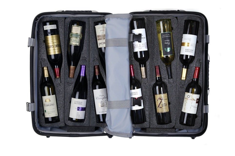 Luggage VinGardeValise Silver for 12 Bottles