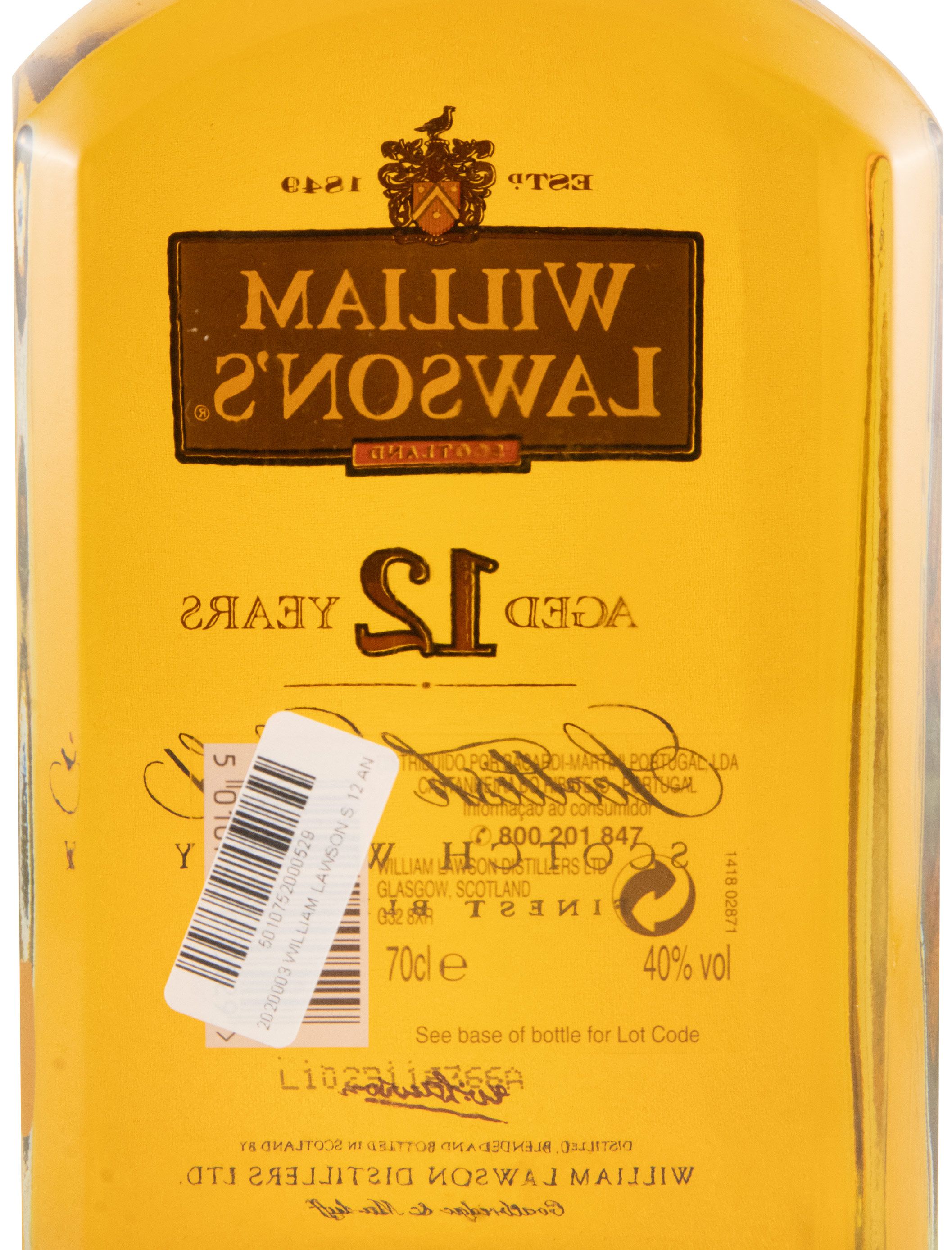 ウイスキー Williamson ウィリアムローソンズ 40％ 700㎖ – たまにわ酒店