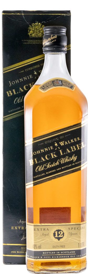 Johnnie Walker BLACK LABEL ウイスキー　12年　1L Johnnie Walker Black Label Blended Scotch Whisky 1L