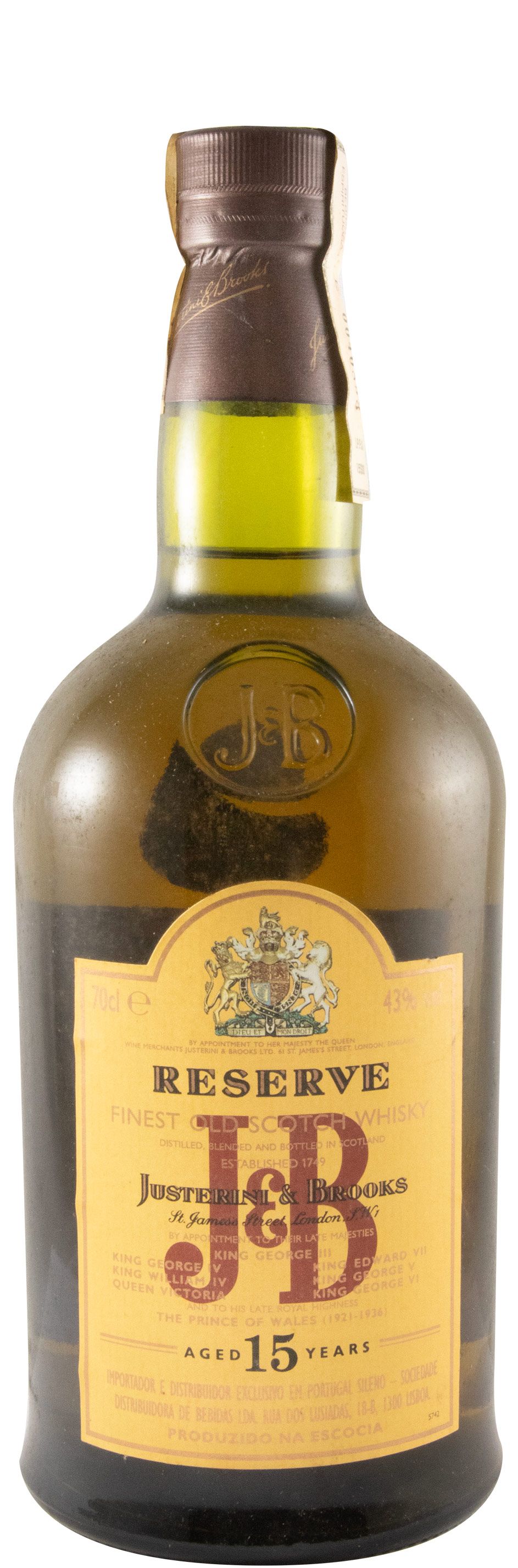 J&B Reserve 15 anos (garrafa antiga)