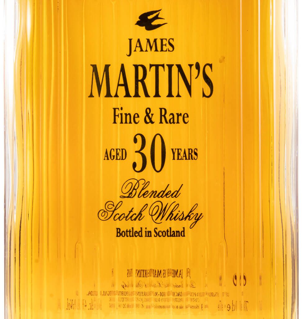 James Martin's 30 anos c/Caixa (garrafa antiga)
