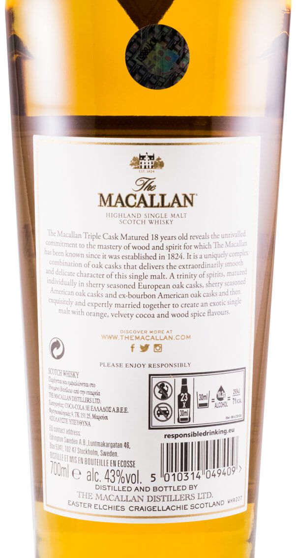 MACALLAN　マッカラン　18年　FINE OAK Macallan 18 anos Fine Oak