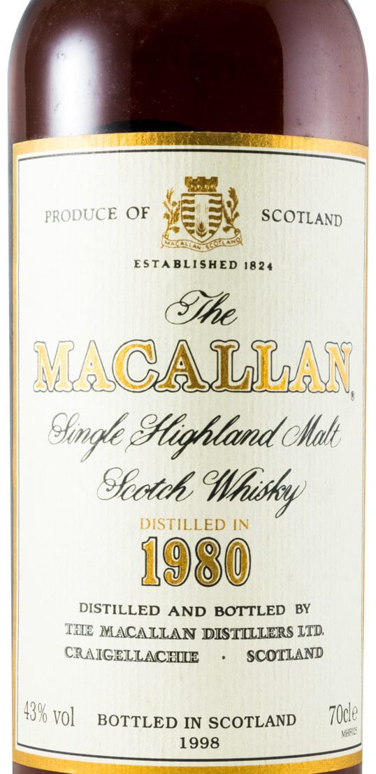 マッカラン　1980  18年 ☆古酒 箱付/MACALLAN（マッカラン）18年 1980 750ml G8A0907