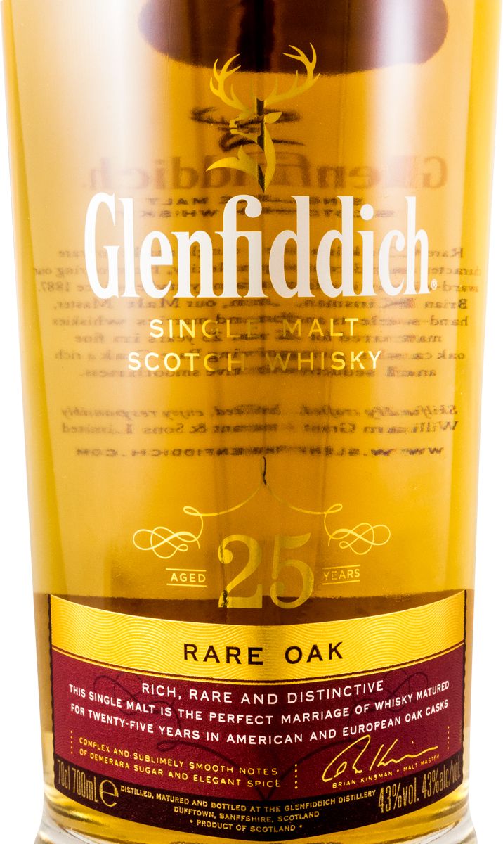 Glenfiddich Rare Oak 25 anos