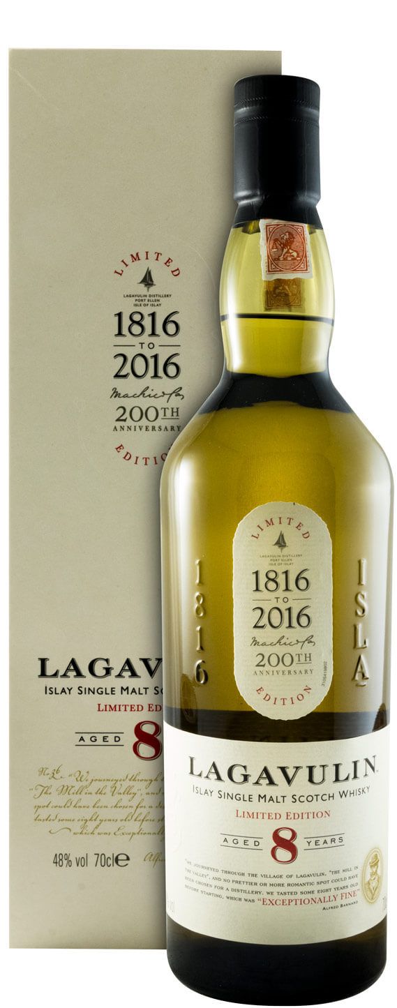 Lagavulin 8年 200周年記念限定版 ラガヴーリン 8年 200周年記念ボトル：700ml☆ [77555]終売(98-0