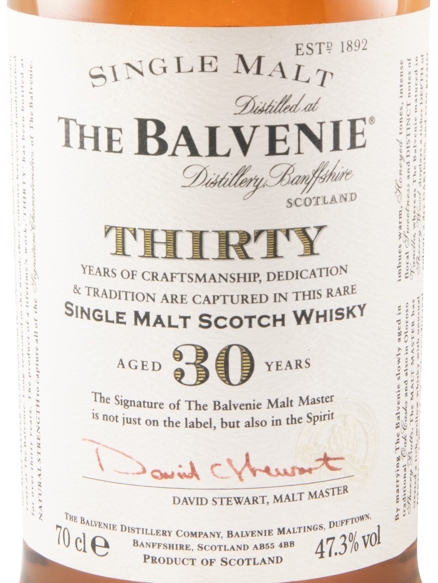 Balvenie 30 anos