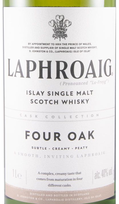 【新品】ラフロイグ　フォーオークLaphroaig Four Oak　箱付　1L ラフロイグ フォー オーク シングル モルト スコッチ ウイスキー