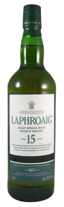 ラフロイグ - ラフロイグ15年 ラフロイグ15年 200周年記念ボトル 700ml 43度 正規品 化粧