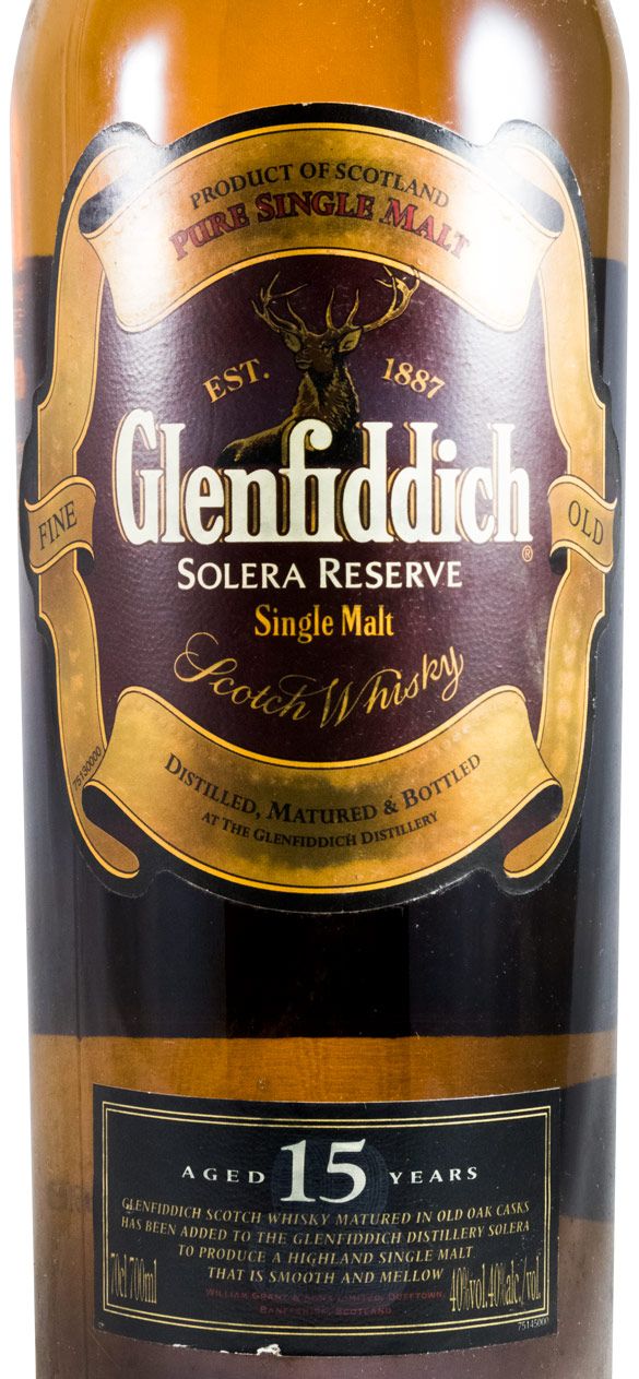 【未開封】GLENFIDDICH グレンフィディック 15年  ソレラリザーブ