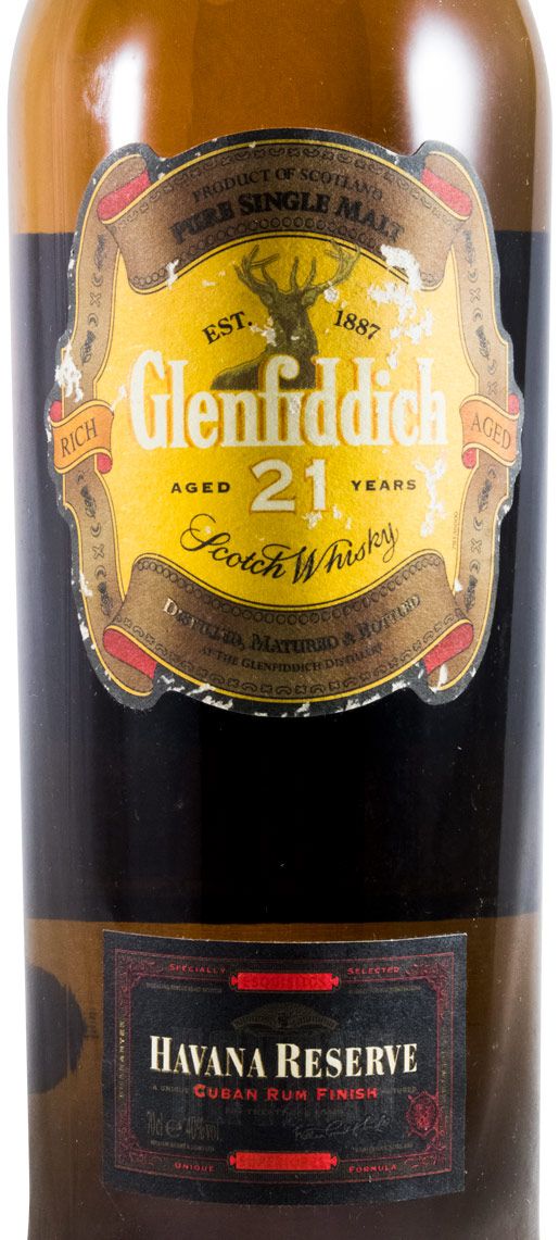 Glenfiddich Havana Reserva Rum Cask Finish 21 anos (garrafa antiga)