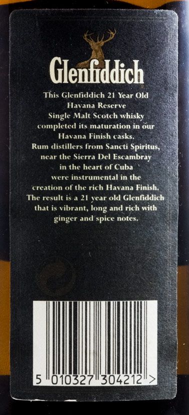 Glenfiddich Havana Reserva Rum Cask Finish 21 years (old bottle)