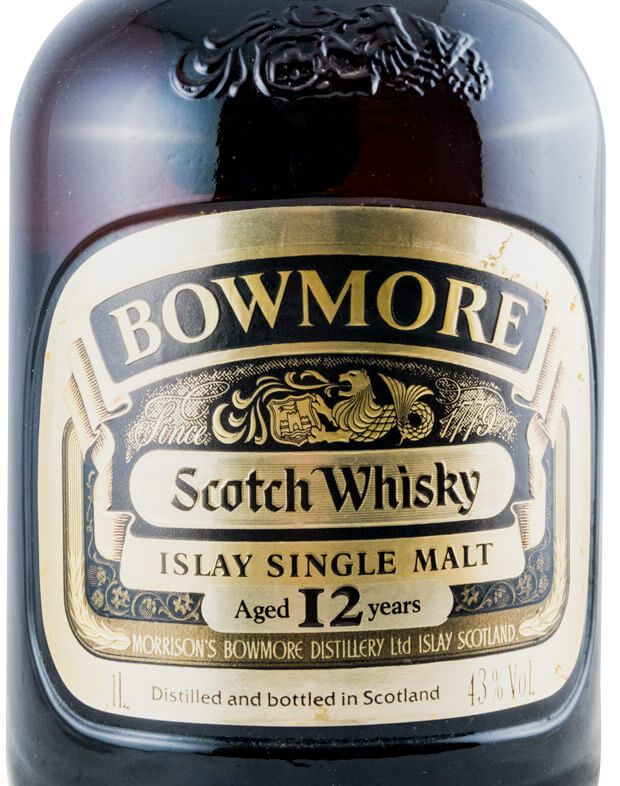 Bowmore 12 anos 1L (garrafa antiga)