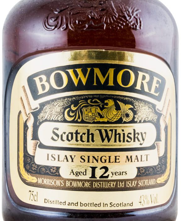 Bowmore 12 anos 75cl (garrafa antiga)