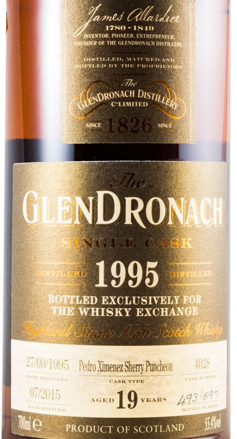 グレンドロナック GLENDRONACH 19年 1995 PXシェリー GlenDronach 1995 19 year #78 Single Malt Scotch Whisky