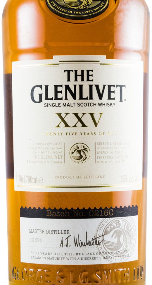 THE GLENLIVET XXV グレンリベット 25年750ml ウイスキー 1～5日以内に発送】ザ グレンリベット 25年 43度 正規 箱なし