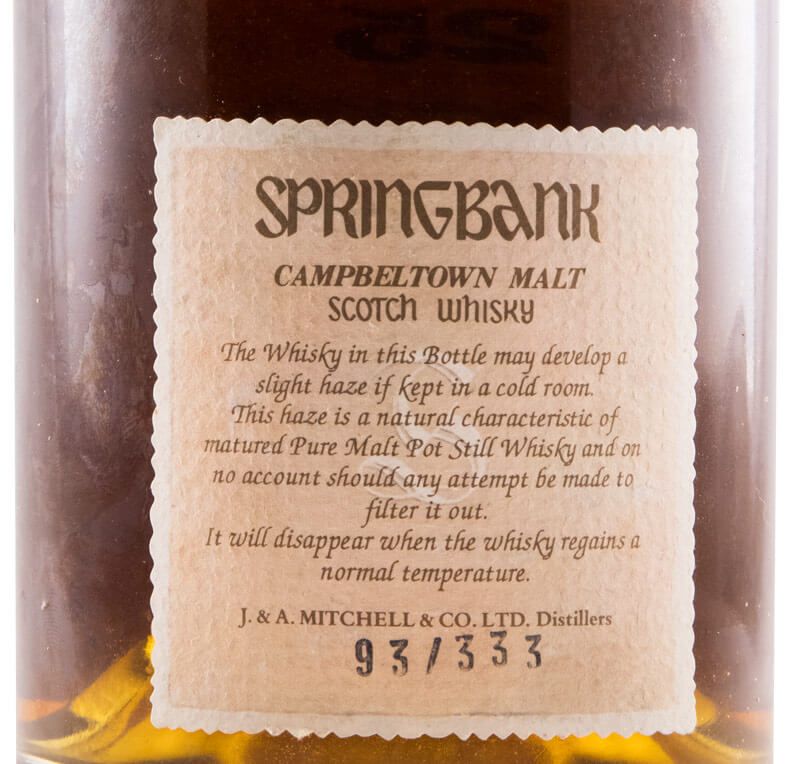 Springbank 25 anos (garrafa antiga)