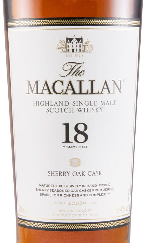 2020 Macallan 18 years Sherry Cask