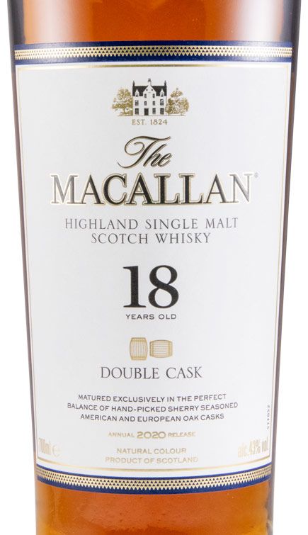 Macallan Double Cask 18 anos (engarrafado em 2020)