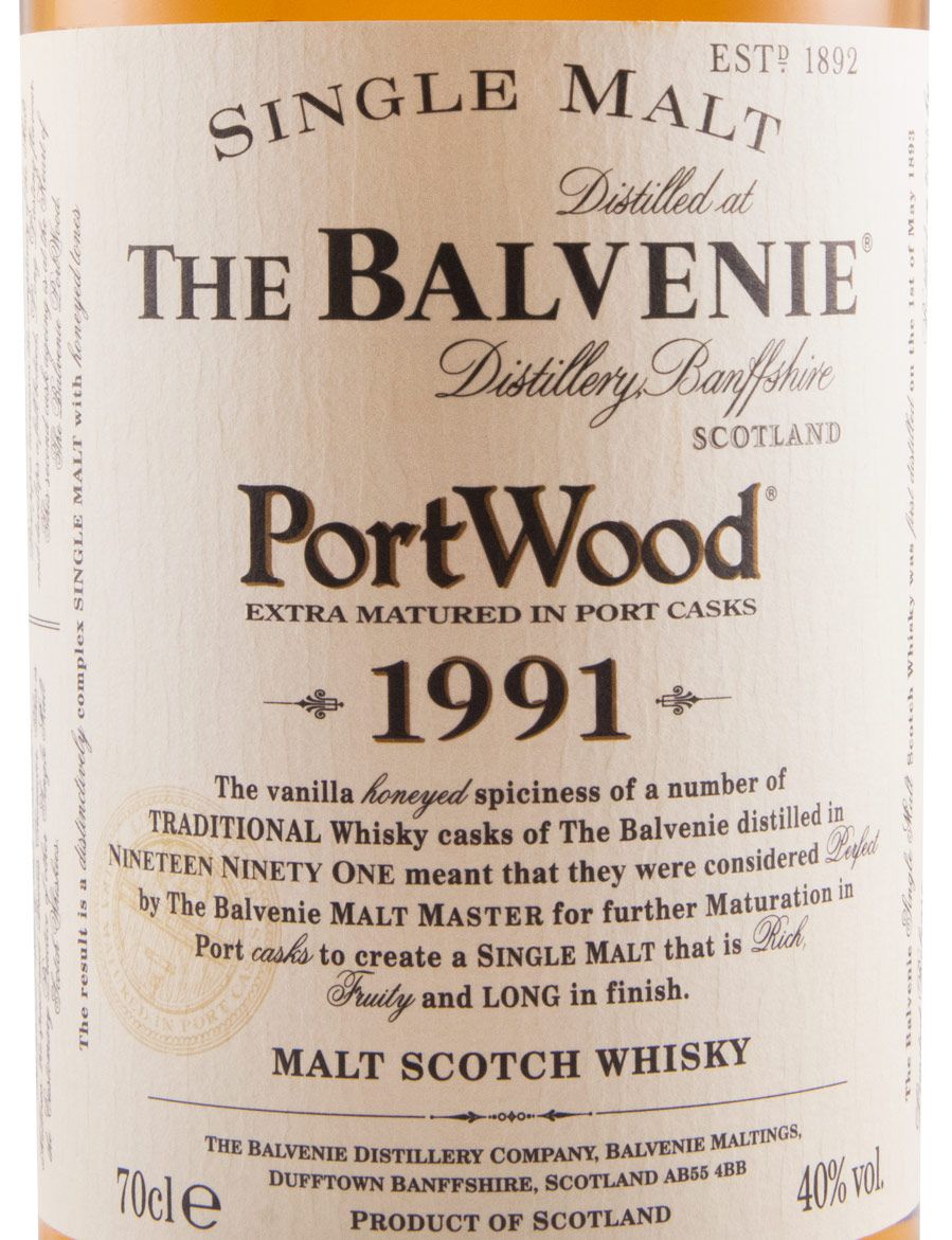 バルヴェニー1991 ポートウッド 古酒 70cl 40% 【公式通販】