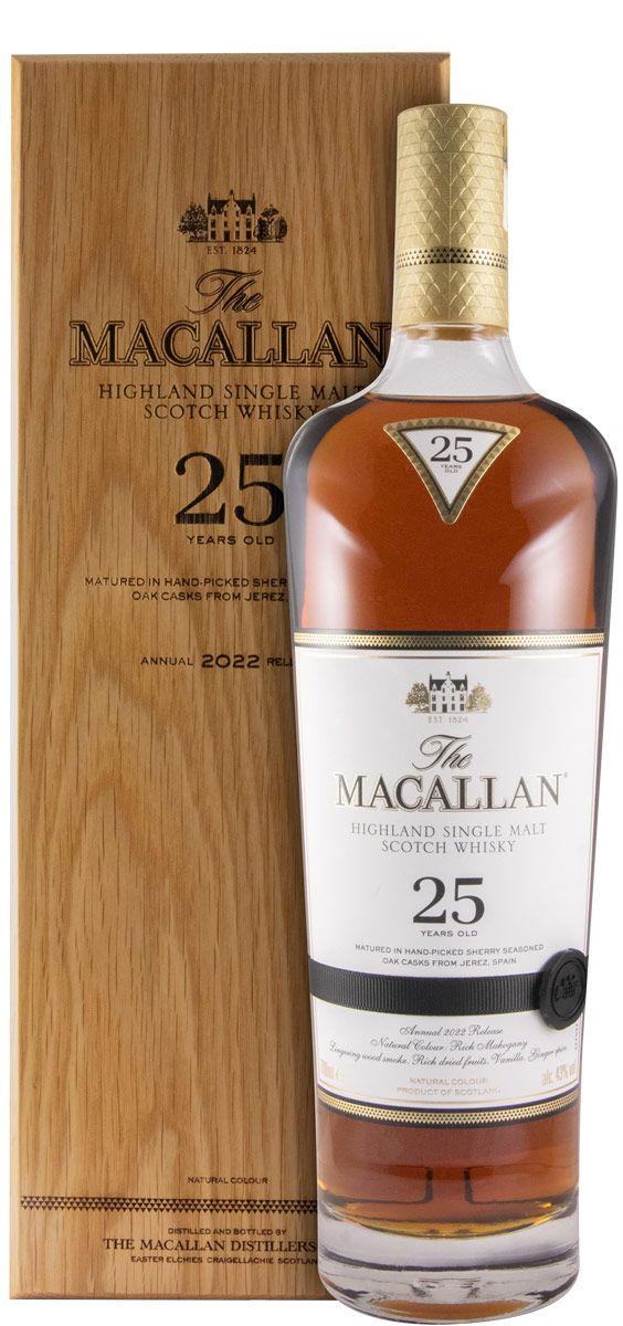 Macallan Sherry Oak 2022 Release 25 anos