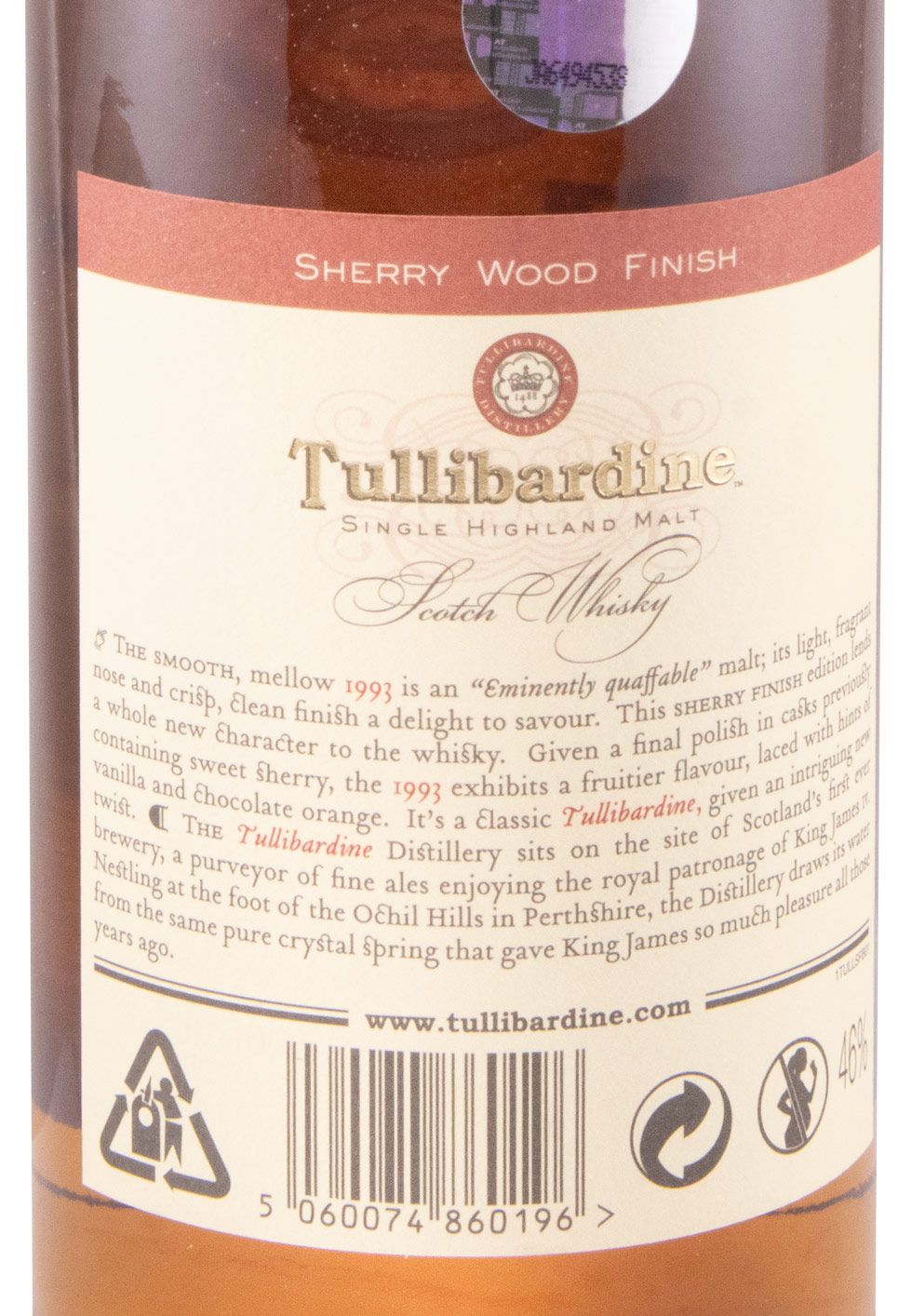 1993 Tullibardine Sherry Wood (engarrafado em 2008)