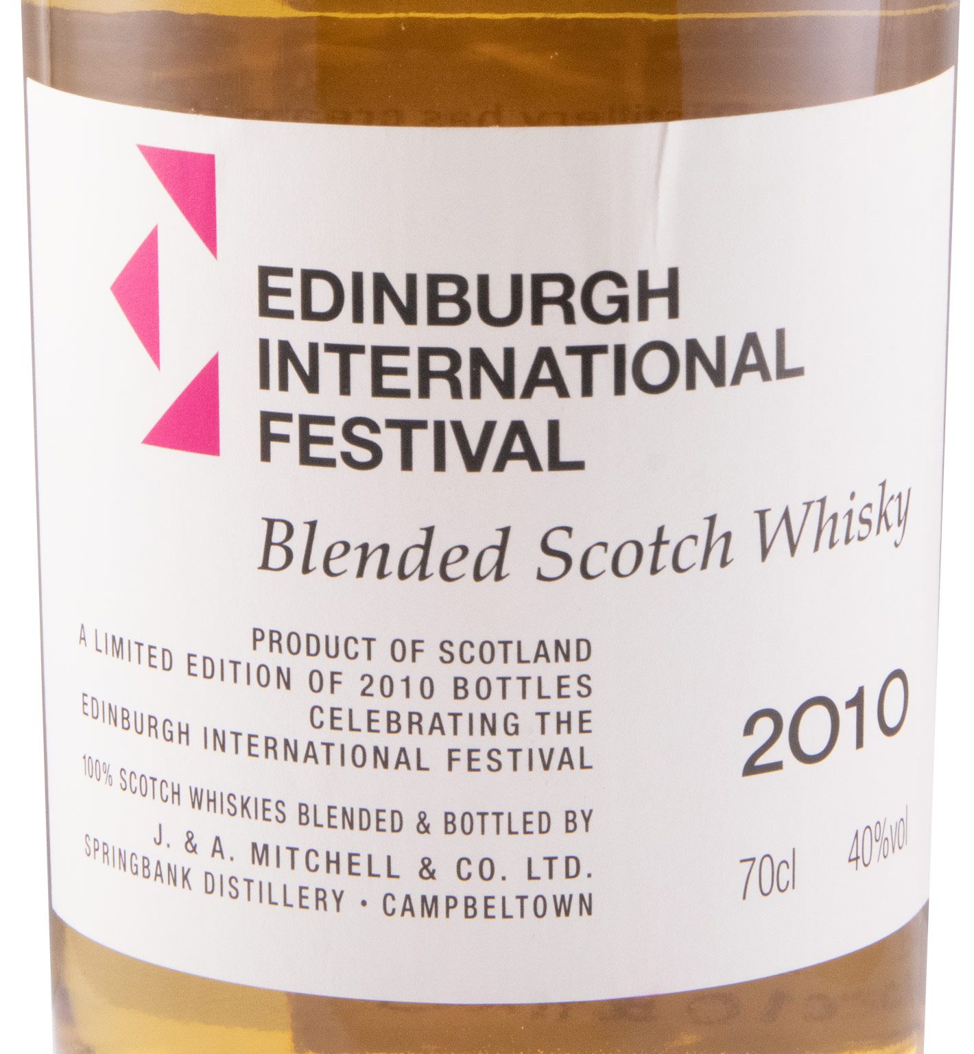 【限定品】スプリングバンク2010エディンバラ インターナショナルフェスティバル Springbank Edinburg Festival 2010 Edição Limitada
