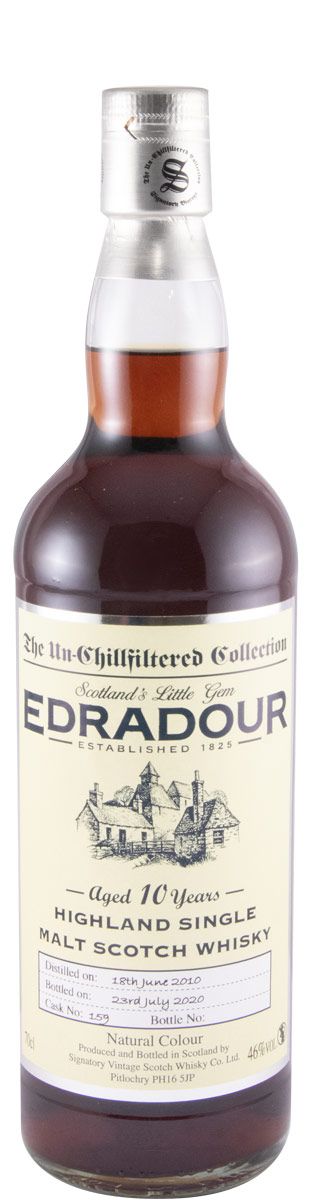 2010 Signatory Vintage Edradour The Un-Chillfiltered Collection Cask 159 10 anos