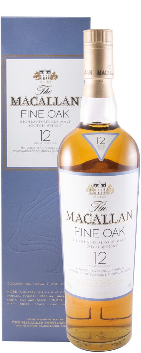 Macallan Fine Oak 12 years (old bottle & white label)
