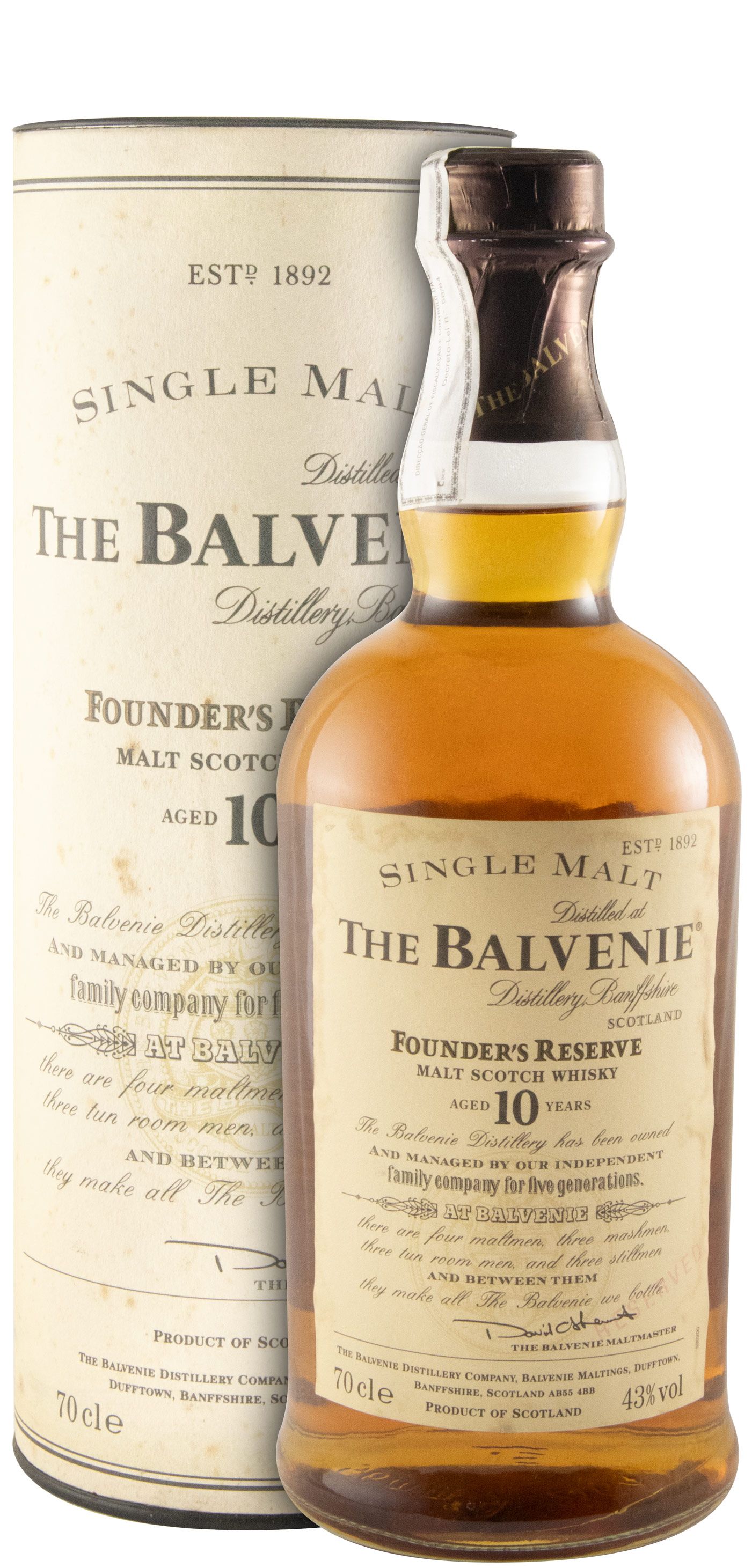 【マイケル】バルヴェニー10年 ファウンダーズリザーブ Balvenie 10 anos Founders Reserve (garrafa antiga)