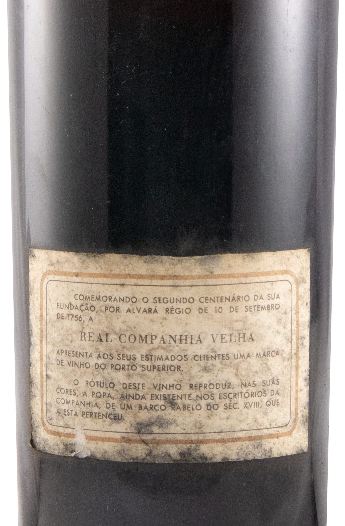 Real Companhia Velha Bicentenário 1756-1956 Port (high bottle)