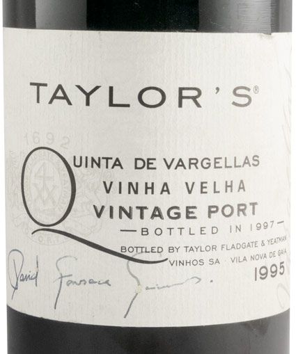 1995 Taylor's Quinta das Vargellas Vinha Velha Vintage Porto (rótulo assinado)