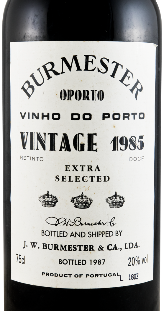 1985 Burmester Vintage Портвейн