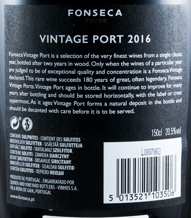 2016 Fonseca Vintage Портвейн 1,5 л