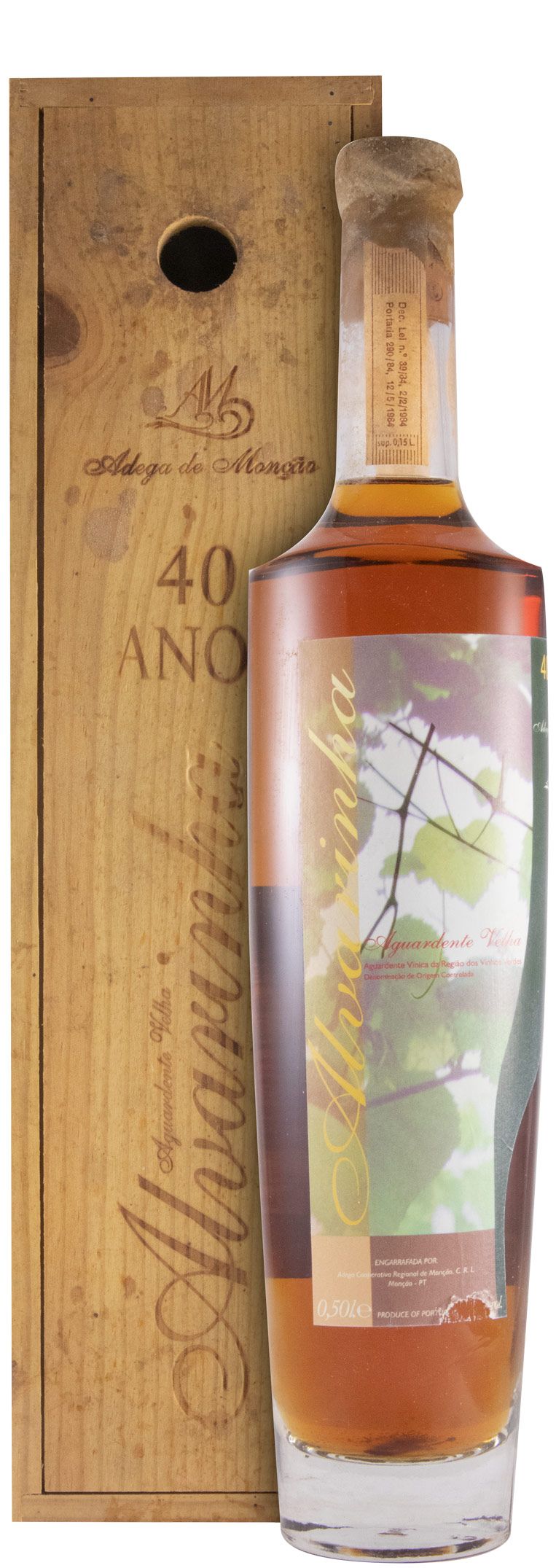 Wine Spirit Alvarinha Velha 40 years (wood case) 50cl