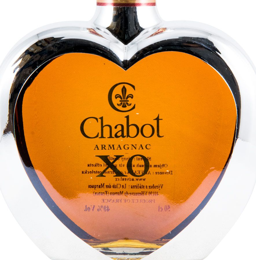 Chabot Armagnac XO Coeur Silver Edition 40% Vol. 0,5l in Giftbox