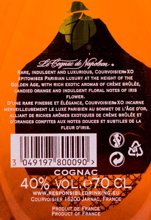 Cognac Courvoisier Le Toast de Paris XO