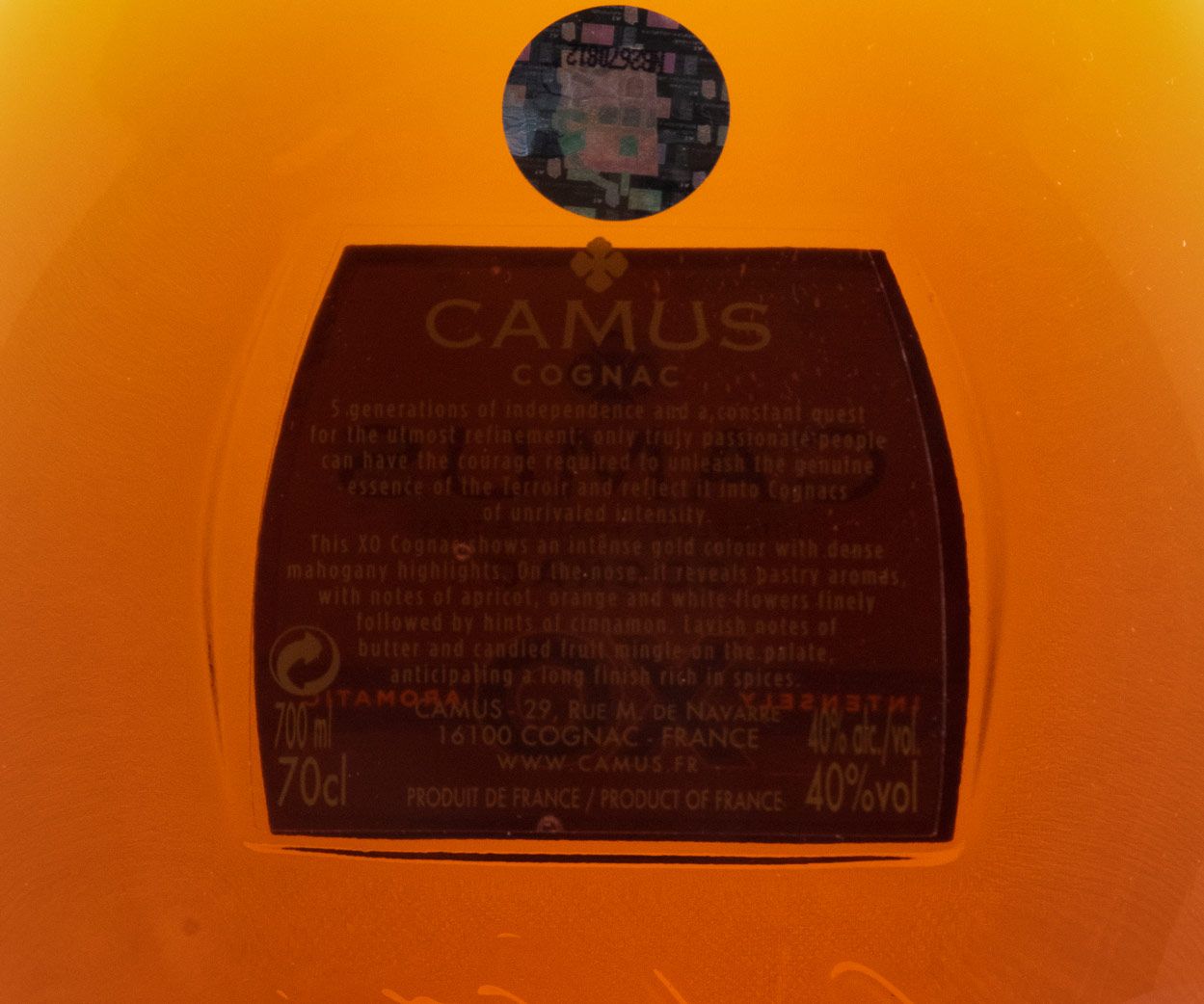 Cognac Camus XO Intensely Aromatic