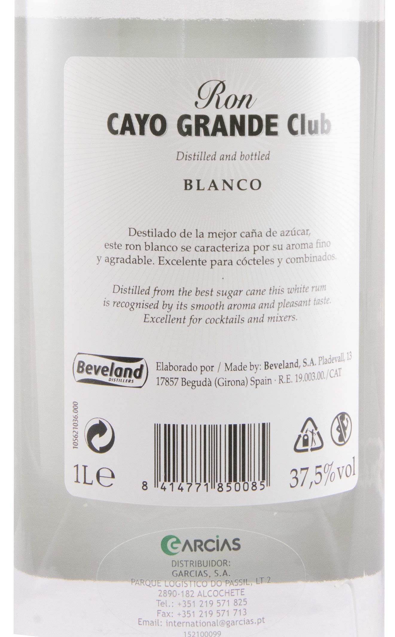 Rum Cayo Grande Club Blanco 1L