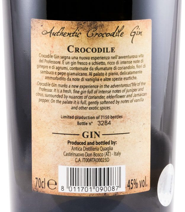Gin del Professore Authentic Crocodile