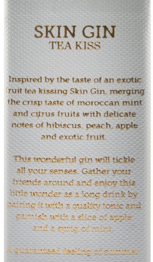 Gin Skin Handcrafted Tea Kiss 50cl