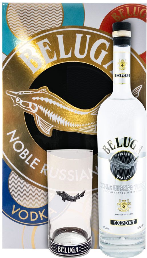 Vodka Beluga Noble Russian c/Copo