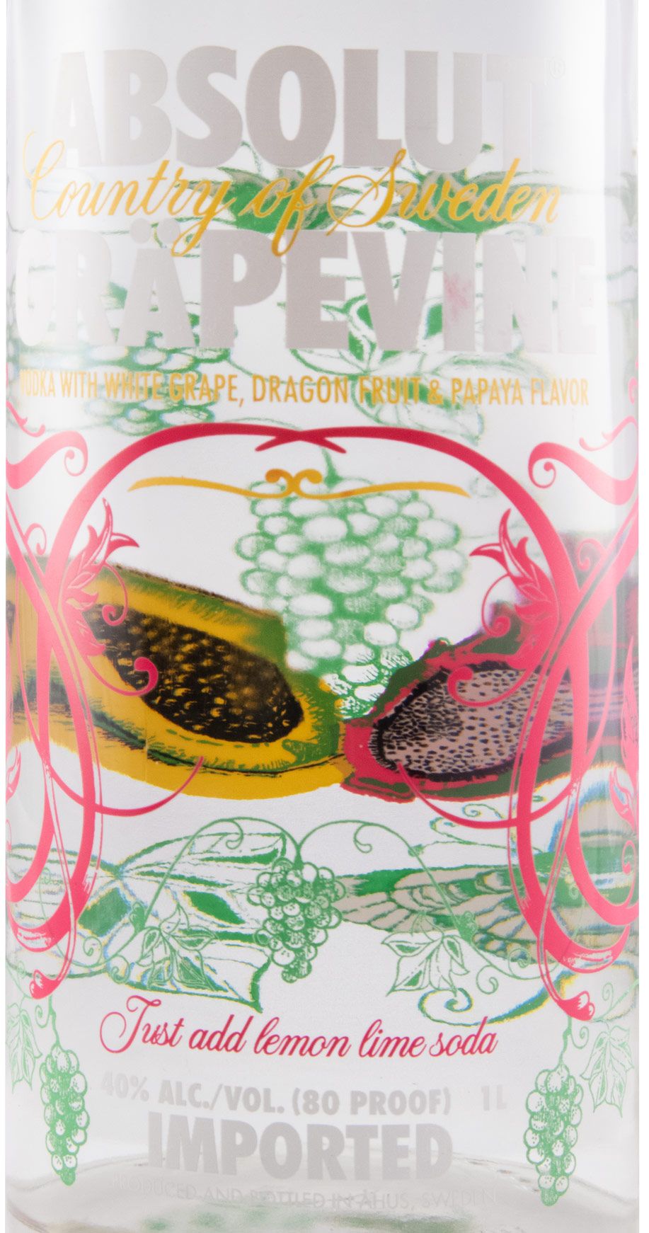 Vodka Absolut Grapevine 1L